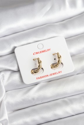 14k Gold Renk Kaplama Burgu Model Cm Kadın Küpe 14k Gold Renk Kaplama Burgu Model Cm Kadın Küpe