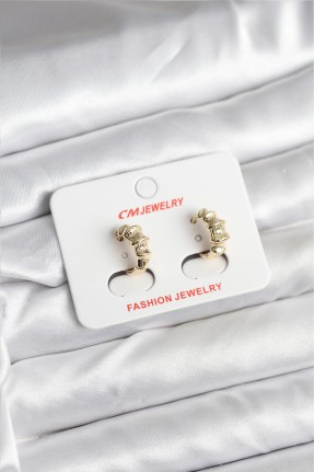 14k Gold Renk Kaplama Cm Kadın Küpe 14k Gold Renk Kaplama Cm Kadın Küpe