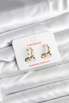 14k Gold Renk Kaplama Cm Kadın Küpe 14k Gold Renk Kaplama Cm Kadın Küpe