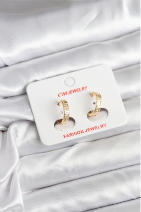 14k Gold Renk Kaplama Cm Kadın Küpe 14k Gold Renk Kaplama Cm Kadın Küpe