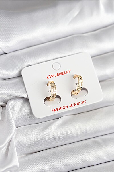 14k Gold Renk Kaplama Cm Kadın Küpe 14k Gold Renk Kaplama Cm Kadın Küpe