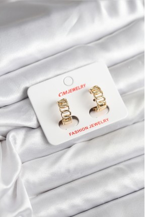 14k Gold Renk Kaplama Samanyolu Model Cm Kadın Küpe 14k Gold Renk Kaplama Samanyolu Model Cm Kadın Küpe