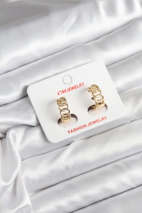 14k Gold Renk Kaplama Samanyolu Model Cm Kadın Küpe 14k Gold Renk Kaplama Samanyolu Model Cm Kadın Küpe