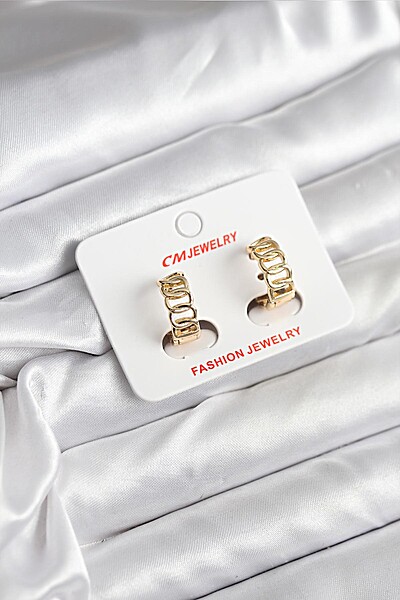 14k Gold Renk Kaplama Samanyolu Model Cm Kadın Küpe 14k Gold Renk Kaplama Samanyolu Model Cm Kadın Küpe