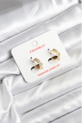 14k Gold Renk Kaplama Cm Kadın Küpe 14k Gold Renk Kaplama Cm Kadın Küpe