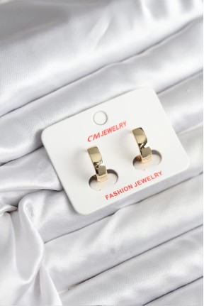 14k Gold Renk Kaplama Cm Kadın Küpe 14k Gold Renk Kaplama Cm Kadın Küpe