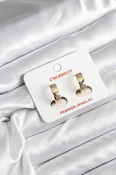 14k Gold Renk Kaplama Cm Kadın Küpe 14k Gold Renk Kaplama Cm Kadın Küpe