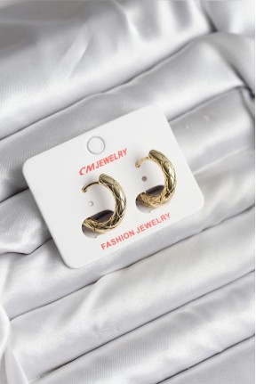 14k Gold Renk Kaplama Cm Kadın Küpe 14k Gold Renk Kaplama Cm Kadın Küpe