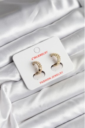 14k Gold Renk Kaplama Cm Kadın Küpe 14k Gold Renk Kaplama Cm Kadın Küpe