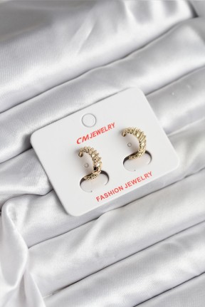 14k Gold Renk Kaplama Cm Kadın Küpe 14k Gold Renk Kaplama Cm Kadın Küpe