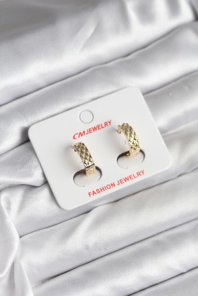 14k Gold Renk Kaplama Cm Kadın Küpe 14k Gold Renk Kaplama Cm Kadın Küpe