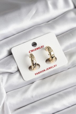 14k Gold Renk Kaplama Cm Kadın Küpe 14k Gold Renk Kaplama Cm Kadın Küpe