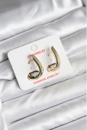 14k Gold Renk Kaplama Cm Kadın Küpe 14k Gold Renk Kaplama Cm Kadın Küpe