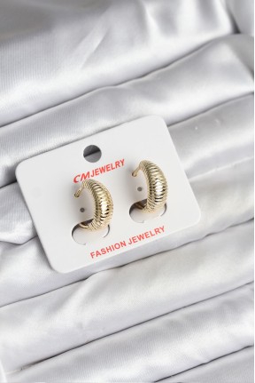 14k Gold Renk Kaplama Cm Kadın Küpe 14k Gold Renk Kaplama Cm Kadın Küpe