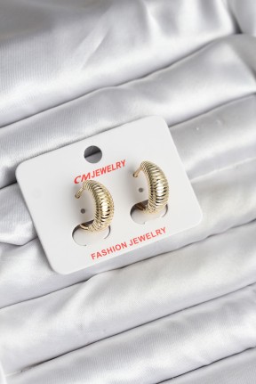 14k Gold Renk Kaplama Cm Kadın Küpe 14k Gold Renk Kaplama Cm Kadın Küpe