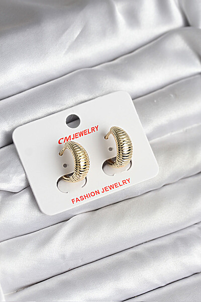 14k Gold Renk Kaplama Cm Kadın Küpe 14k Gold Renk Kaplama Cm Kadın Küpe