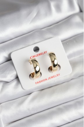 14k Gold Renk Kaplama Halka Cm Kadın Küpe 14k Gold Renk Kaplama Halka Cm Kadın Küpe