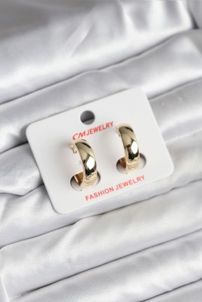 14k Gold Renk Kaplama Halka Cm Kadın Küpe 14k Gold Renk Kaplama Halka Cm Kadın Küpe