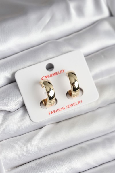 14k Gold Renk Kaplama Halka Cm Kadın Küpe 14k Gold Renk Kaplama Halka Cm Kadın Küpe