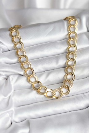 14k Gold Renk Kaplama Samanyolu Model Cm Kadın Kolye 14k Gold Renk Kaplama Samanyolu Model Cm Kadın Kolye