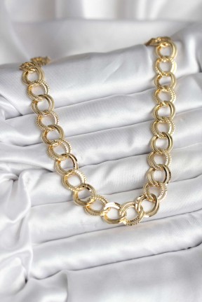 14k Gold Renk Kaplama Samanyolu Model Cm Kadın Kolye 14k Gold Renk Kaplama Samanyolu Model Cm Kadın Kolye