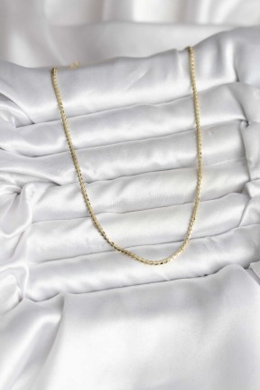 14k Gold Renk Kaplama Ezme Zincir Model Cm Kadın Kolye 14k Gold Renk Kaplama Ezme Zincir Model Cm Kadın Kolye