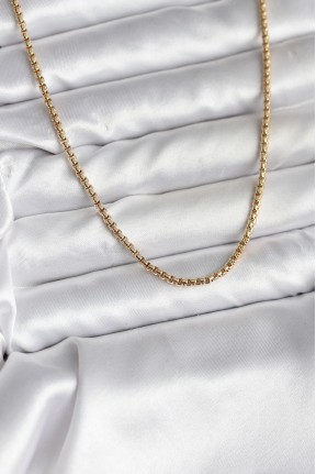 14k Gold Renk Kaplama Zincir Model Cm Kadın Kolye 14k Gold Renk Kaplama Zincir Model Cm Kadın Kolye