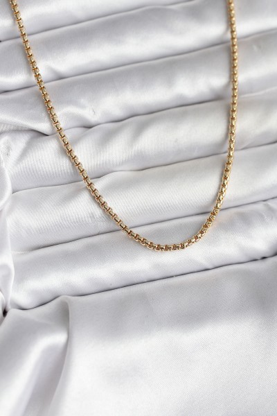 14k Gold Renk Kaplama Zincir Model Cm Kadın Kolye 14k Gold Renk Kaplama Zincir Model Cm Kadın Kolye