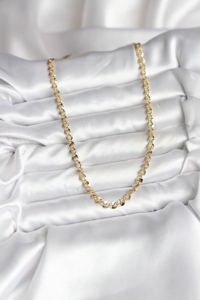 14k Gold Renk Kaplama Zincir Model Cm Kadın Kolye 14k Gold Renk Kaplama Zincir Model Cm Kadın Kolye