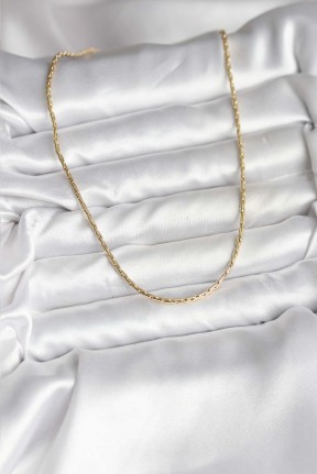14k Gold Renk Kaplama İnce Zincir Model Cm Kadın Kolye 14k Gold Renk Kaplama İnce Zincir Model Cm Kadın Kolye