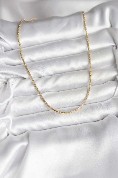 14k Gold Renk Kaplama İnce Zincir Model Cm Kadın Kolye 14k Gold Renk Kaplama İnce Zincir Model Cm Kadın Kolye