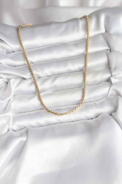 14k Gold Renk Kaplama Zincir Model Cm Kadın Kolye 14k Gold Renk Kaplama Zincir Model Cm Kadın Kolye