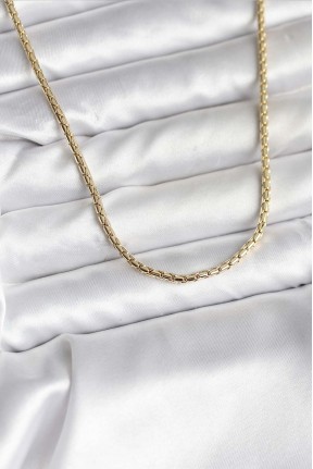 14k Gold Renk Kaplama Zincir Model Cm Kadın Kolye 14k Gold Renk Kaplama Zincir Model Cm Kadın Kolye