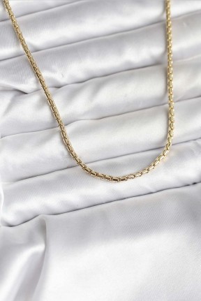 14k Gold Renk Kaplama Zincir Model Cm Kadın Kolye 14k Gold Renk Kaplama Zincir Model Cm Kadın Kolye