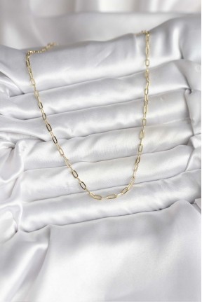 14k Gold Renk Kaplama Ataç Zincir Model Cm Kadın Kolye 14k Gold Renk Kaplama Ataç Zincir Model Cm Kadın Kolye