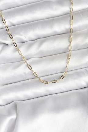 14k Gold Renk Kaplama Ataç Zincir Model Cm Kadın Kolye 14k Gold Renk Kaplama Ataç Zincir Model Cm Kadın Kolye