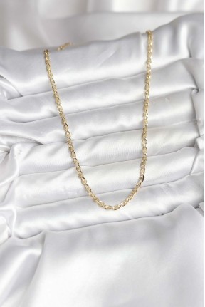 14k Gold Renk Kaplama Ezme Plaka Model Cm Kadın Kolye 14k Gold Renk Kaplama Ezme Plaka Model Cm Kadın Kolye