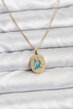 316l çelik Zincir Gold Renk Shark Figür Kadın Kolye 316l çelik Zincir Gold Renk Shark Figür Kadın Kolye