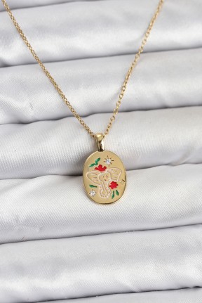 316l çelik Zincir Gold Renk Fil Figürlü Kadın Kolye 316l çelik Zincir Gold Renk Fil Figürlü Kadın Kolye