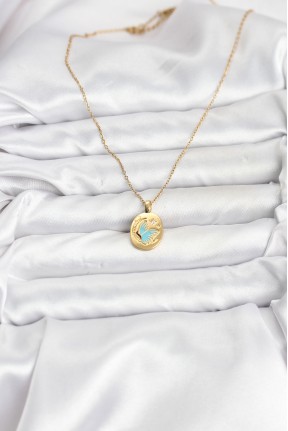 316l çelik Zincir Gold Renk Kelebek Figür Kadın Kolye 316l çelik Zincir Gold Renk Kelebek Figür Kadın Kolye