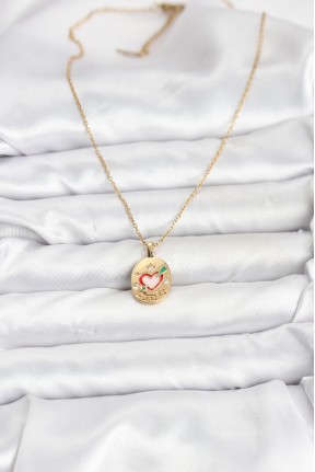 316l çelik Zincir Gold Renk Kalp Figürlü Kadın Kolye 316l çelik Zincir Gold Renk Kalp Figürlü Kadın Kolye