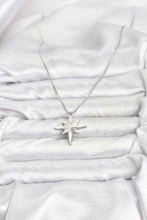 316l çelik Zincir Gümüş Renk Kutup Yıldızı Model 60 Cm Zincir Kadın Kolye 316l çelik Zincir Gümüş Renk Kutup Yıldızı Model 60 Cm Zincir Kadın Kolye