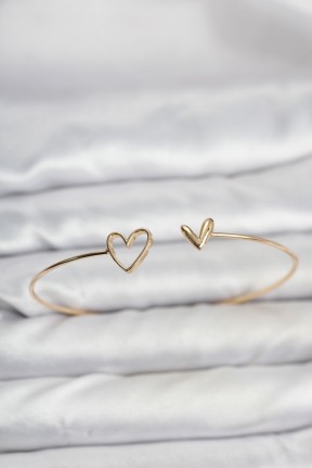 Kalp Model Gold Renk Bileklik Kalp Model Gold Renk Bileklik