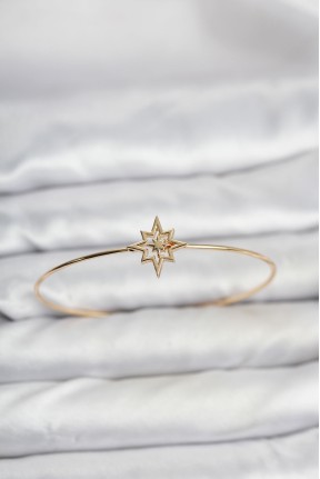 Kutup Yıldızı Model Gold Renk Bileklik