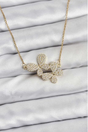 316l çelik Zincir Gold Renk Zirkon Taşlı Kelebek Model Kadın Kolye 316l çelik Zincir Gold Renk Zirkon Taşlı Kelebek Model Kadın Kolye