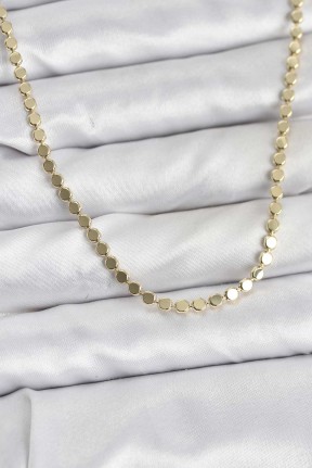 316l çelik Zincir Gold Renk Ezme Zincir Model 45 Cm Kadın Kolye 316l çelik Zincir Gold Renk Ezme Zincir Model 45 Cm Kadın Kolye