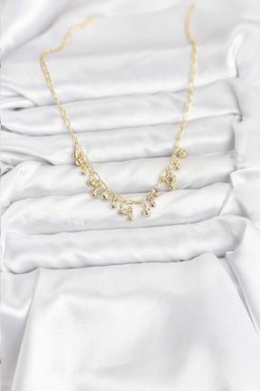 316l çelik Zincir Gold Renk Kadın Kolye