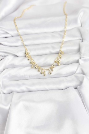 316l çelik Zincir Gold Renk Kadın Kolye 316l çelik Zincir Gold Renk Kadın Kolye