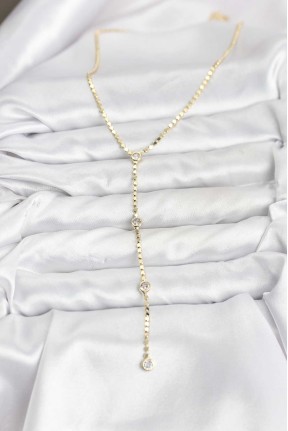 316l çelik Gold Renk Ezme Zincir Model Y Kadın Kolye 316l çelik Gold Renk Ezme Zincir Model Y Kadın Kolye