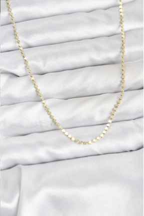 316l çelik Gold Renk İnce Ezme Zincir Kadın Kolye 316l çelik Gold Renk İnce Ezme Zincir Kadın Kolye